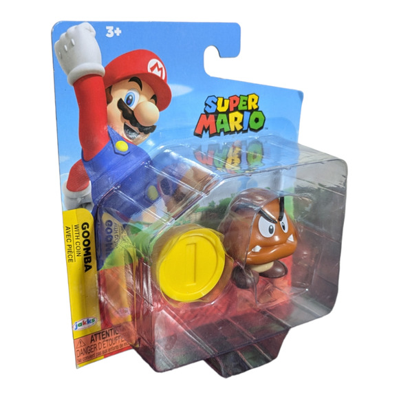 Super Mario ~ Goomba with Coin 2.5" Figure NIB - Picture 2 of 4